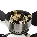 RV Ceiling Fan | 36" Brushed Nickel with White Blades | 12 Volt