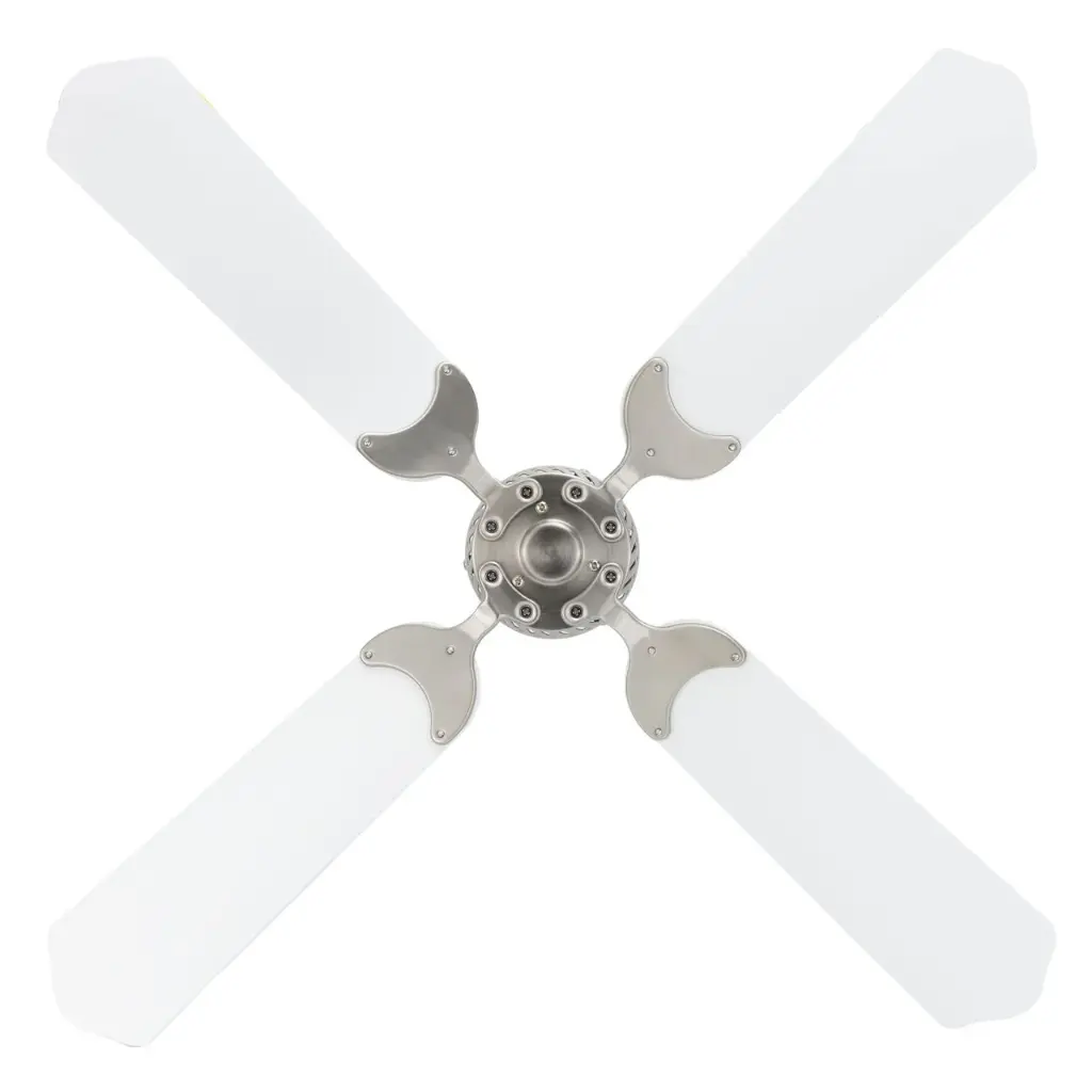 RV Ceiling Fan | 42" White Brush Nickle | 12 Volt