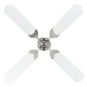 RV Ceiling Fan | 42" White Brush Nickle | 12 Volt