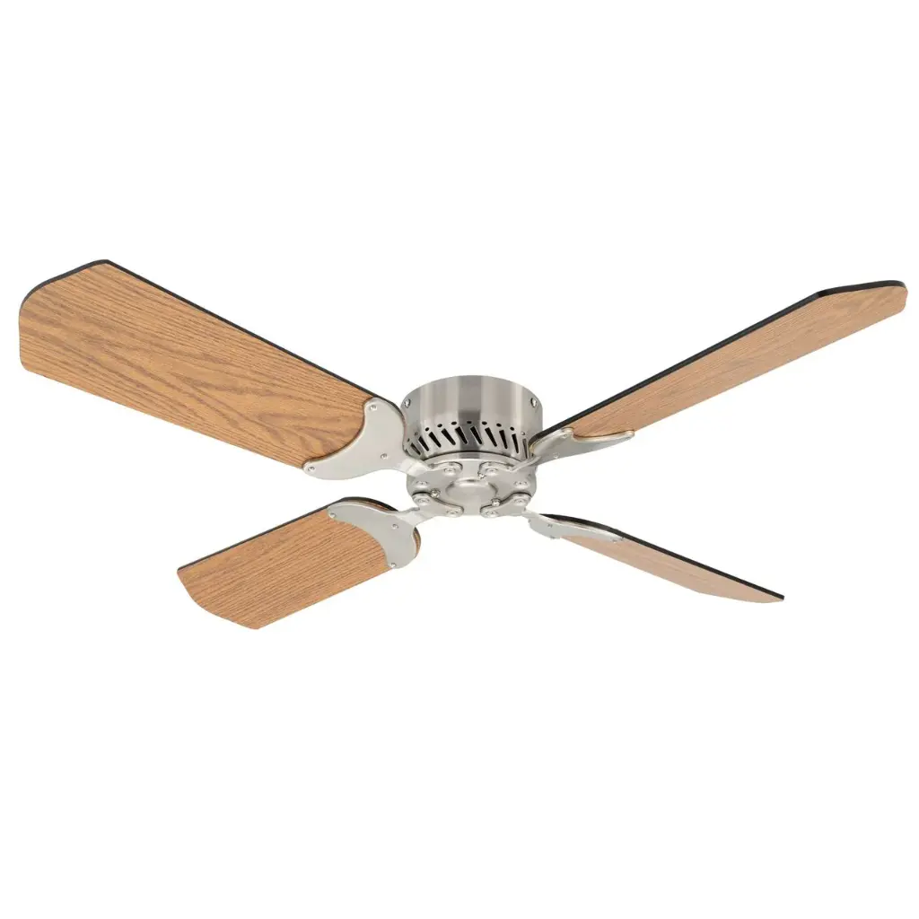 RV Ceiling Fan | 36" Oak Brush Nickle | 12 Volt
