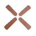Replacement Fan Blades 16 ½" Oak/Walnut | Four Pack