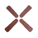 Replacement Fan Blades 16 ½" Oak/Walnut | Four Pack