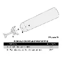 Replacement Fan Blades 16 ½" Oak/Walnut | Four Pack