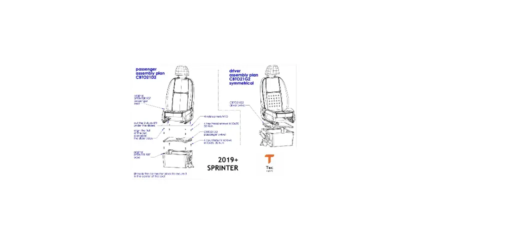 Mercedes Sprinter Scopema Seat Swivels (2019-Current)