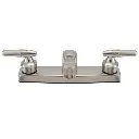 RV Kitchen Faucet | Two Handles | Chrome