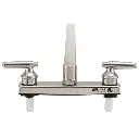 RV Kitchen Faucet | Two Handles | Chrome