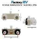 RV Shower & Bathtub Diverter Valve | White