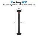 RV Table Leg and Base 28" & 30" | Black or Silver