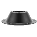RV Table Pedestal Standard Round | Metal | Black and Chrome