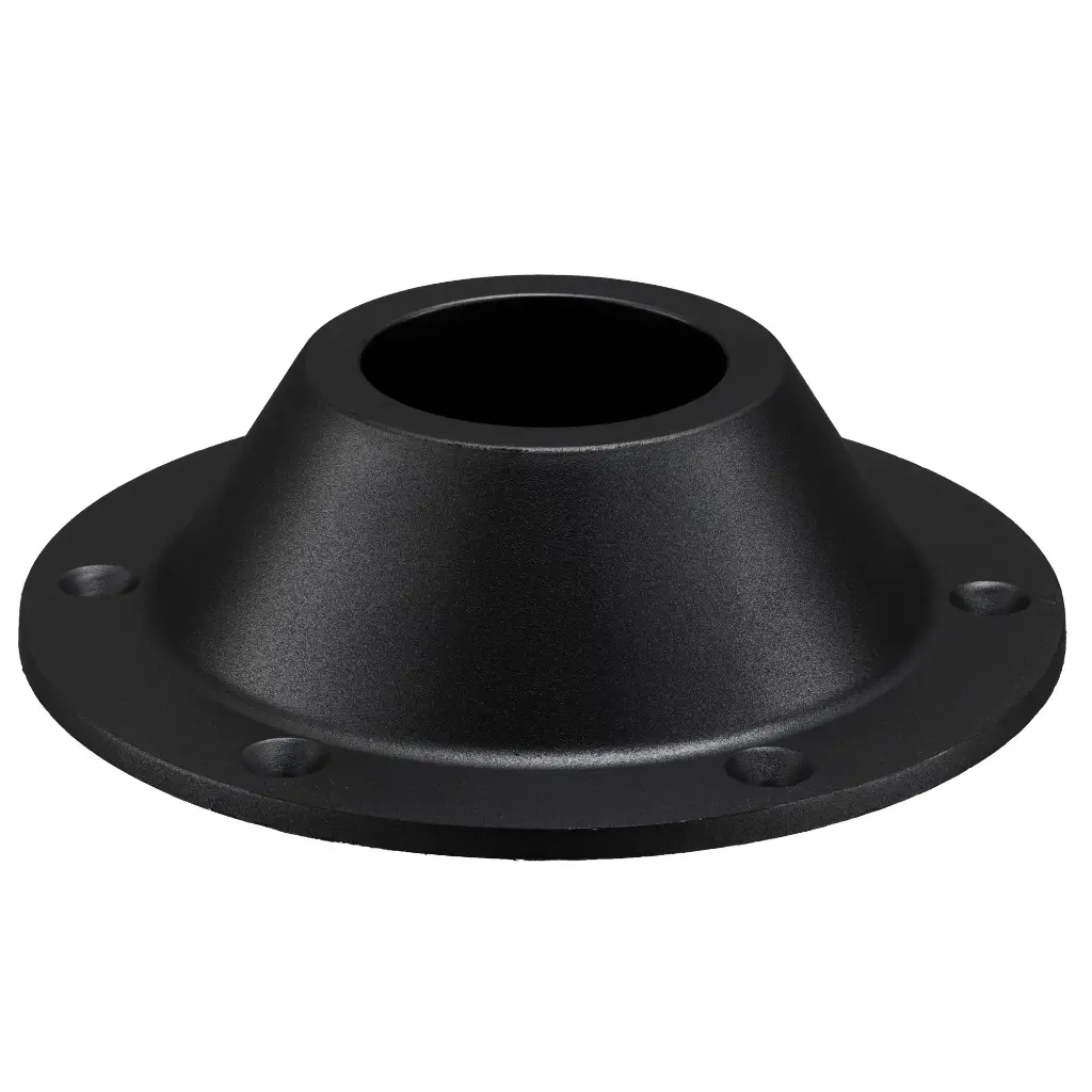 RV Table Pedestal Standard Round | Plastic | Black and Chrome