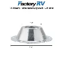 RV Table Pedestal Standard Round | Plastic | Black and Chrome