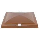 Heng's 90115-C1 14" X 14" Elixir Universal Replacement Vent Lid - Amber