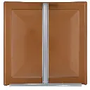 Heng's 90115-C1 14" X 14" Elixir Universal Replacement Vent Lid - Amber