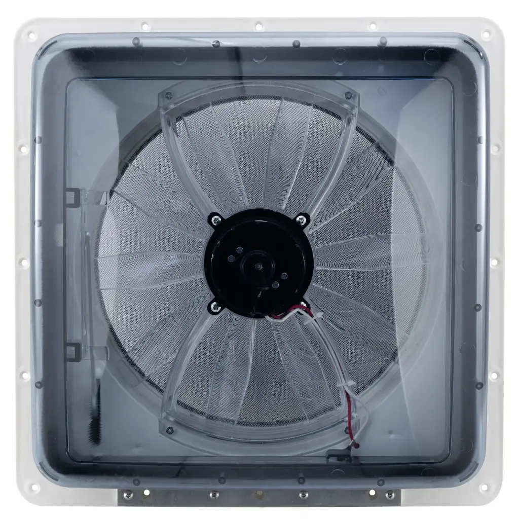 Heng's RV 12V Powered Roof Ventilation | 14" | Vent Fan | Clear