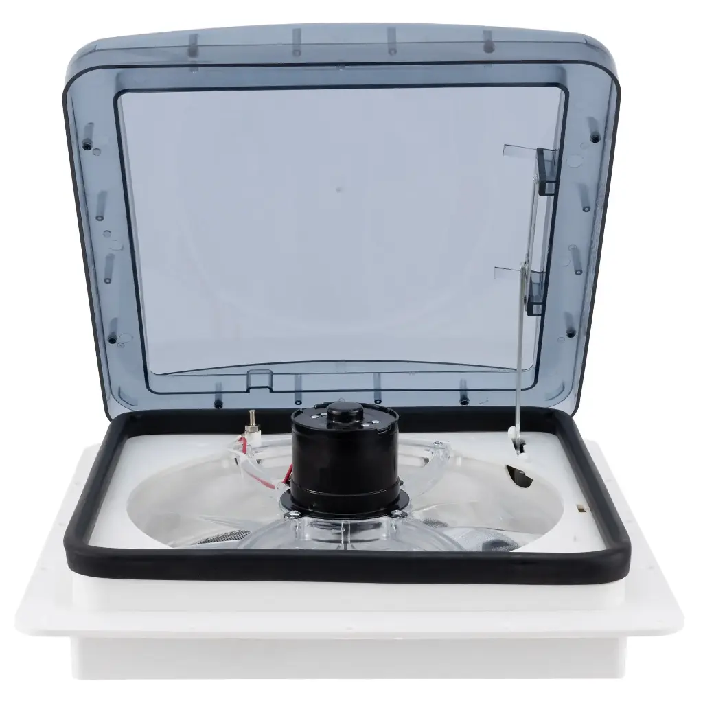 Heng's RV 12V Powered Roof Ventilation | 14" | Vent Fan | Clear