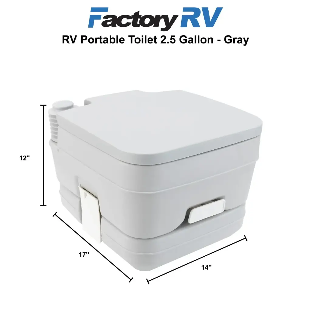 Heng's Camping Portable Toilet 2 ½ Gallon | Gray