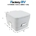 Heng's Camping Portable Toilet 2 ½ Gallon | Gray