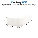 RV Fresh Water Tank 27 Gallon | 44" x 17" x 9" | Alpha VR17449W (without fittings)