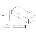 RV Fresh Water Tank 27 Gallon | 44" x 17" x 9" | Alpha VR17449W (without fittings)