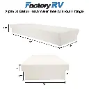 RV Fresh Water Tank 33 Gallon | 55" x 22" x 7 ½" | Alpha VR225575W (without fittings)