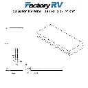 RV Fresh Water Tank 50 Gallon | 63" x 27 ½" x 9" | NSF Certified and BPA Free VR27638W (without fittings)