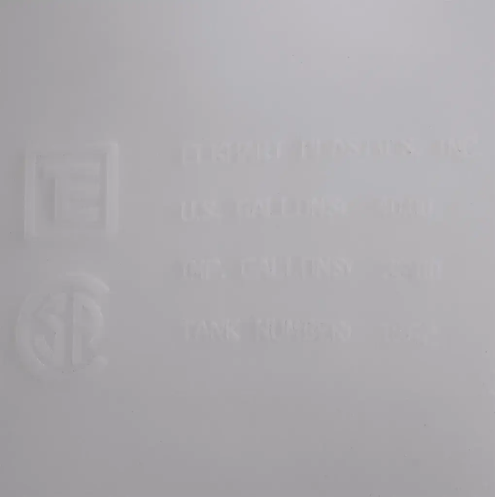 RV Fresh Water Tank 43 Gallon | 39" x 16" x 16" | Elkhart Plastics EPI 1562 (without fittings)