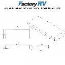 RV Fresh Water Tank 40 Gallon | 59" x 24" x 9 ¼" | Alpha VR24597W (without fittings)