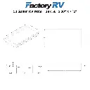 RV Fresh Water Tank 53 Gallon | 56" x 30" x 7 ¾" | Elkhart Plastics EPI 1339 (without fittings)