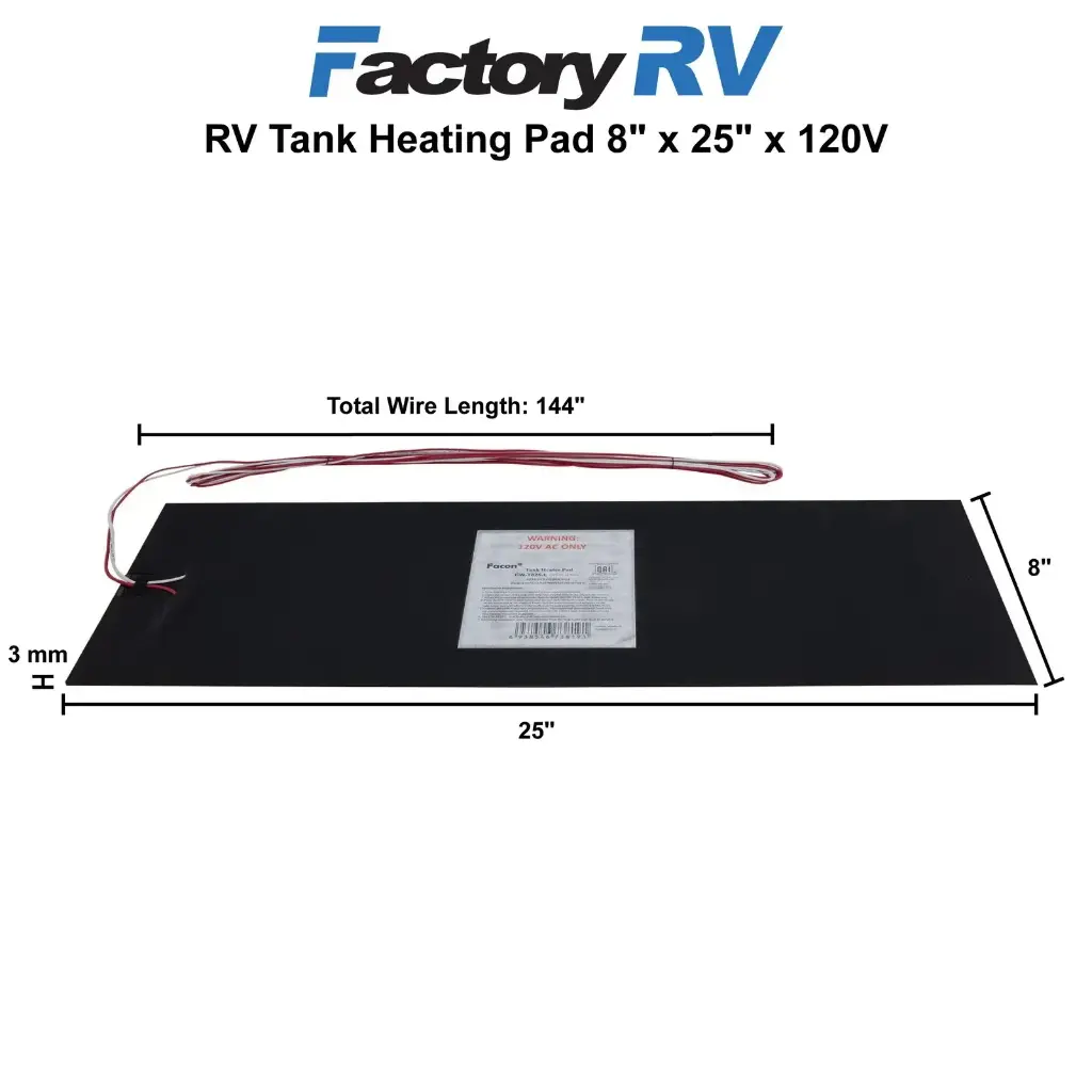 RV Tank Heater Pad | 120V | 8" x 25"