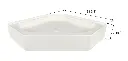 Neo Angle Fiberglass Shower Pan SP8246