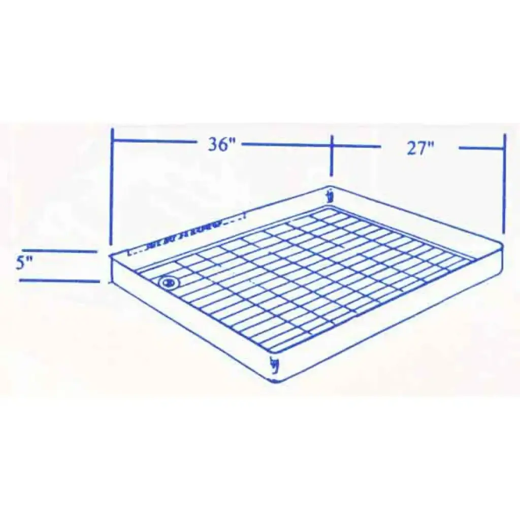 #732 Prowler RV fiberglass shower pan