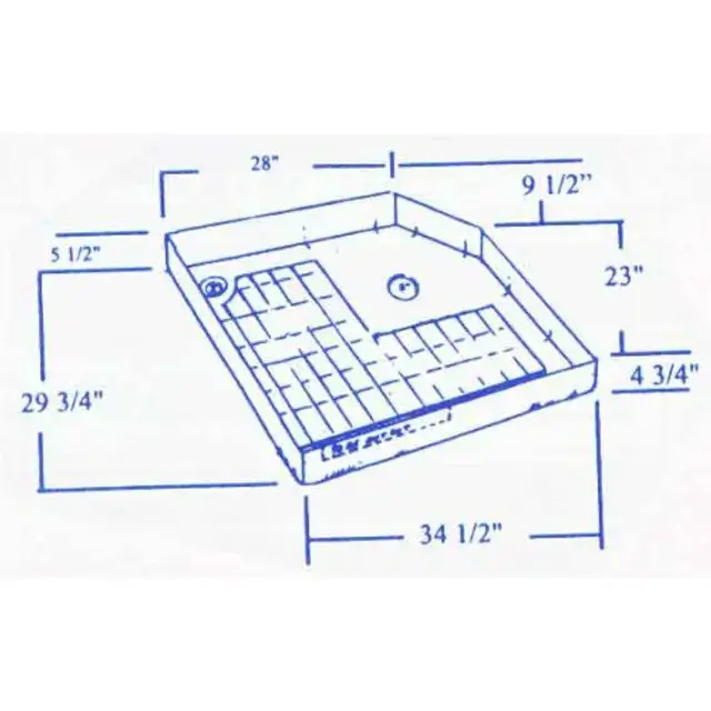 #920 Winnebago RV fiberglass shower pan