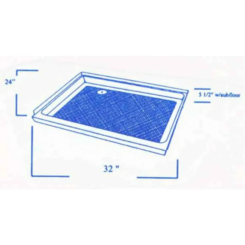 #481 Coachmen Santera RV fiberglass shower pan