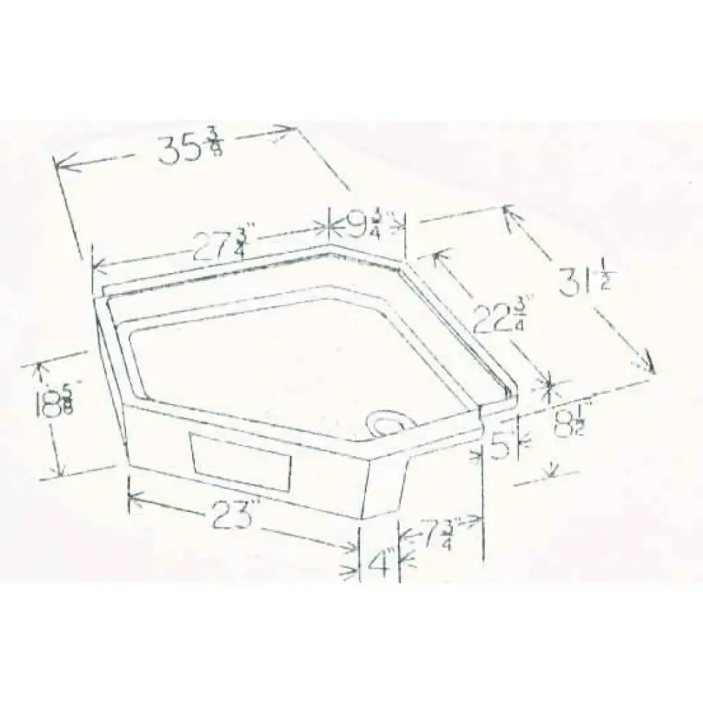 #578 Fleetwood RV fiberglass shower pan