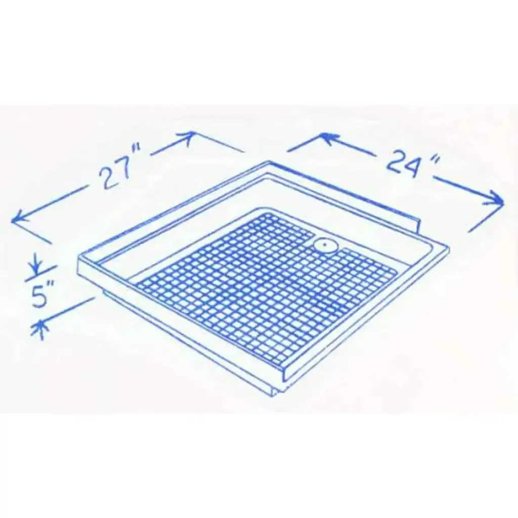 #617 Jayco RV fiberglass shower pan