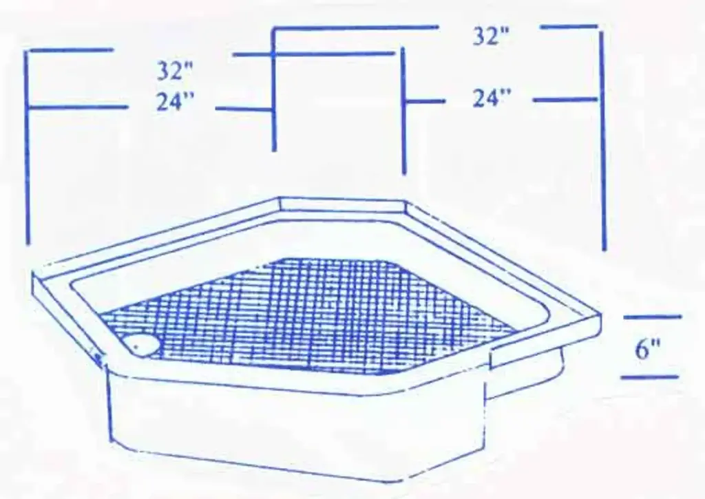 #444 Travelmaster RV fiberglass shower pan