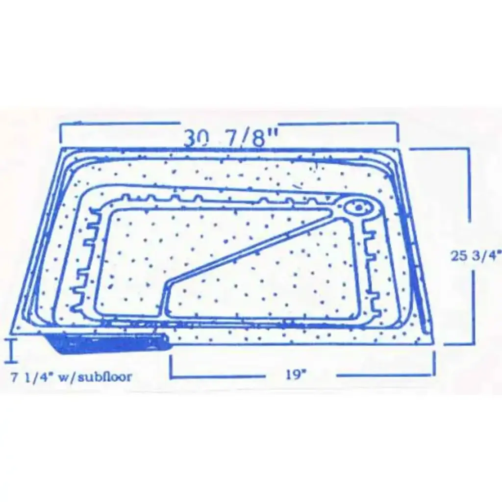 #474 Dolphin RV fiberglass shower pan