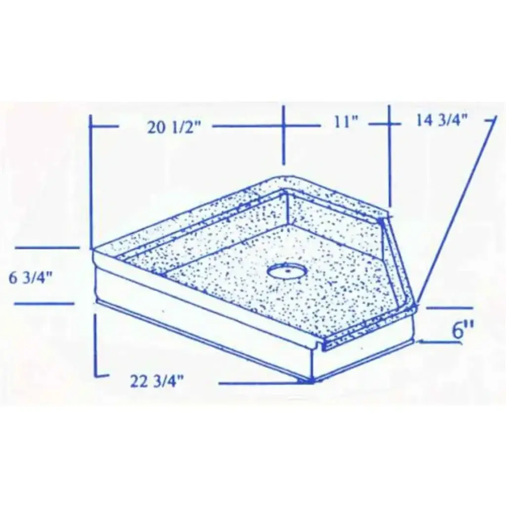 #326 Nomad RV fiberglass shower pan