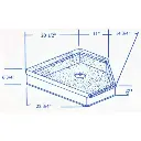 #326 Nomad RV fiberglass shower pan