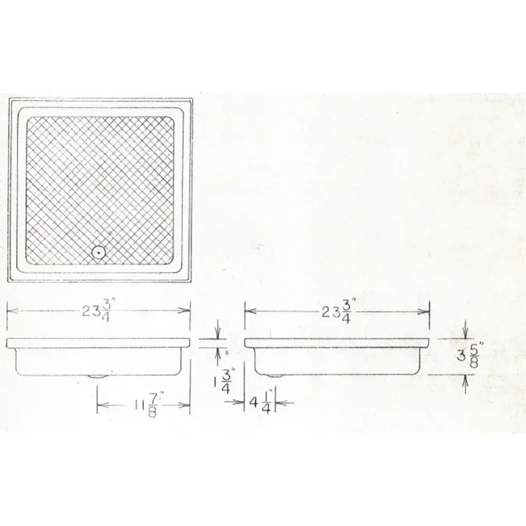 #236 Shasta RV fiberglass shower pan