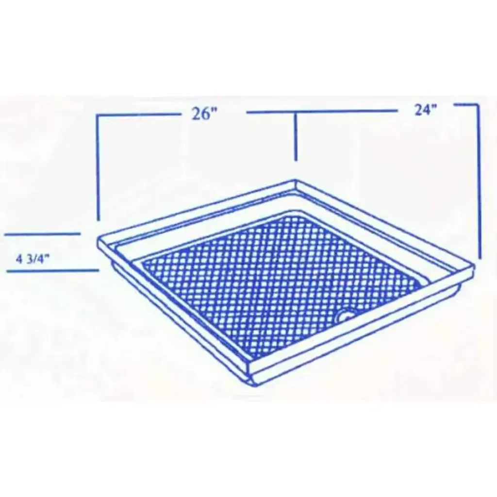 #252 Mobile Traveler RV fiberglass shower pan