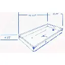 #87 Titan RV fiberglass shower pan