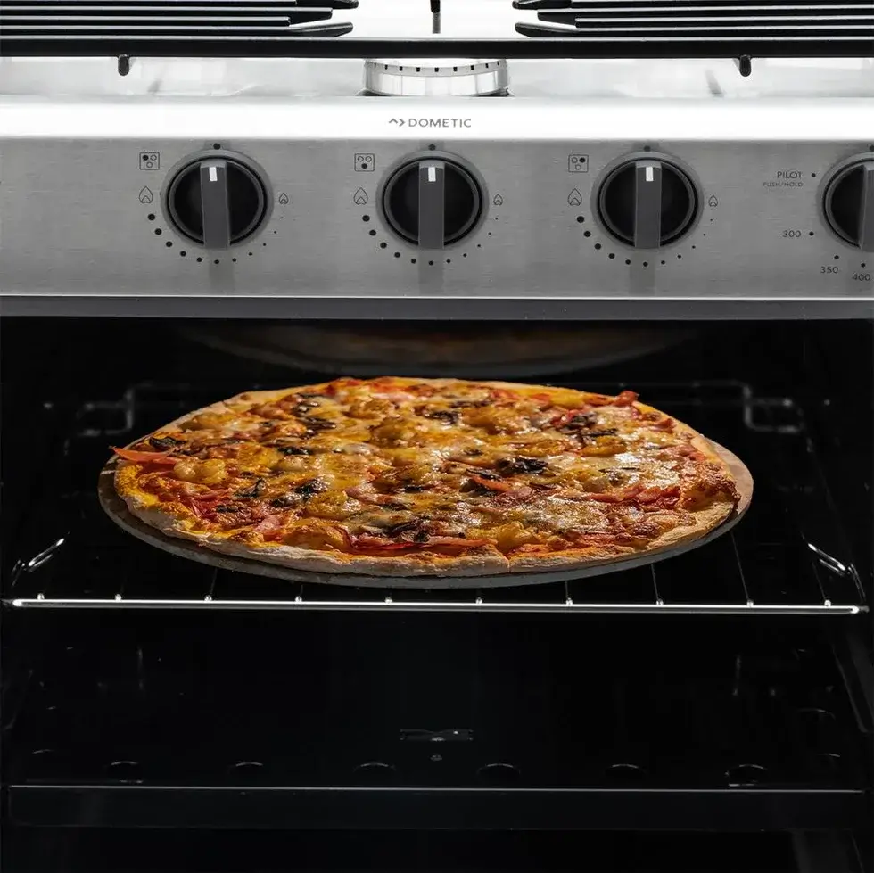 Dometic RV Oven 3-Burner Stove with Range | 21" Tall | Stainless Steel