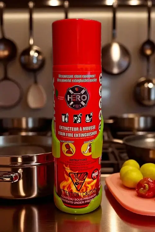 Reinoldmax aerosol foam fire extinguisher