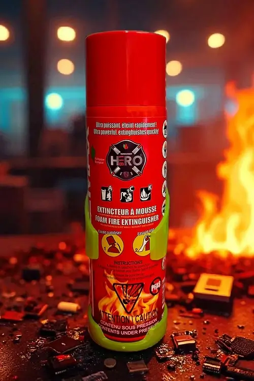 Reinoldmax aerosol foam fire extinguisher