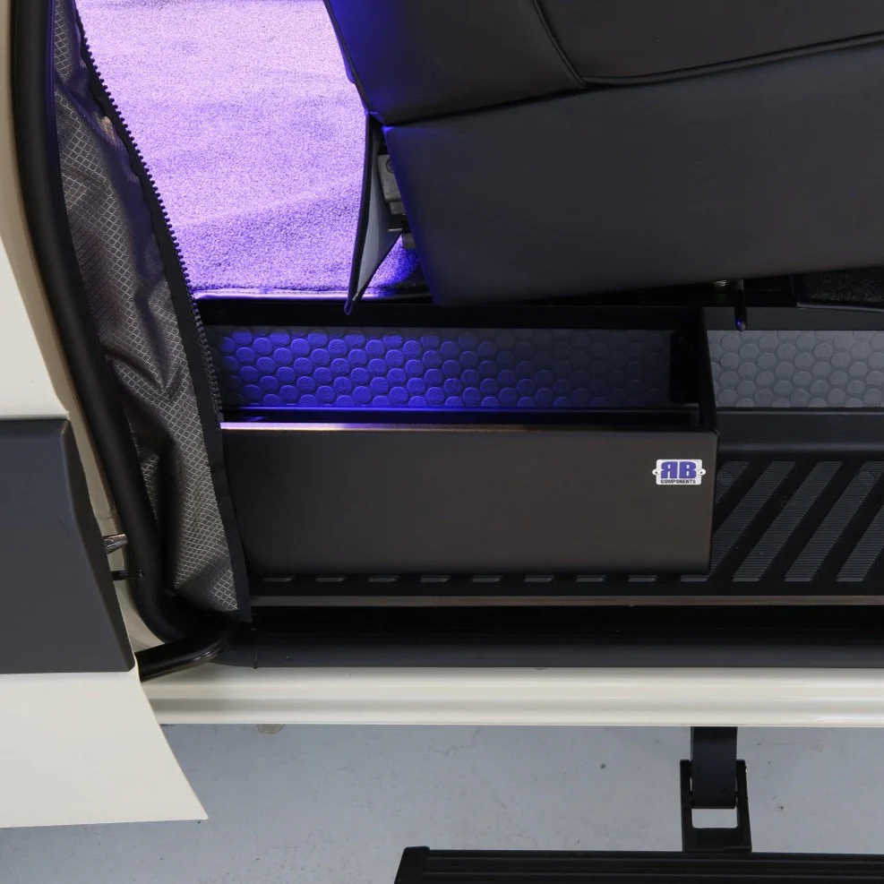 07 + Sprinter Van Sliding Door Step Retainer Box - Upgraded floor