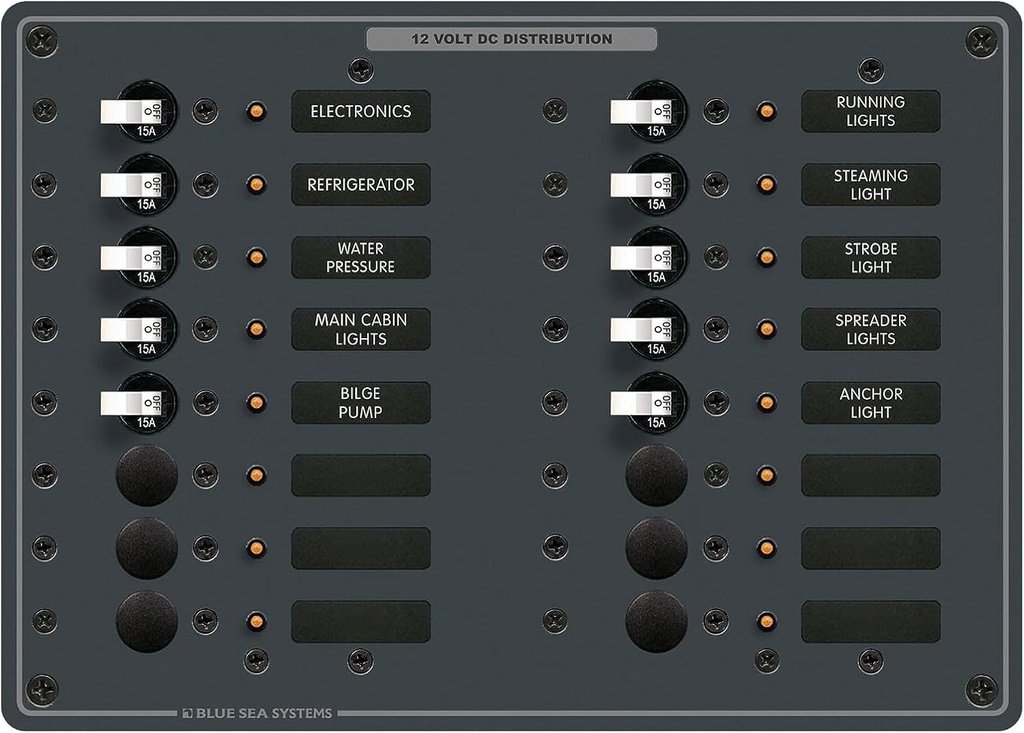 PANEL DC 16 CIRCUIT 12/24V - BLUE SEA