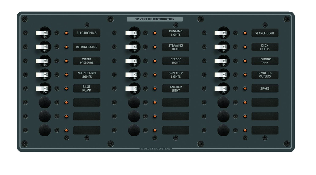 PANEL DC 24 CIRCUIT 12/24V - BLUE SEA