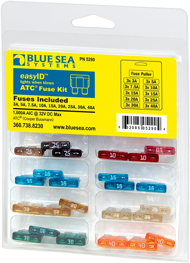 easyID FUSE KIT - 30 PIECE - BLUE SEA