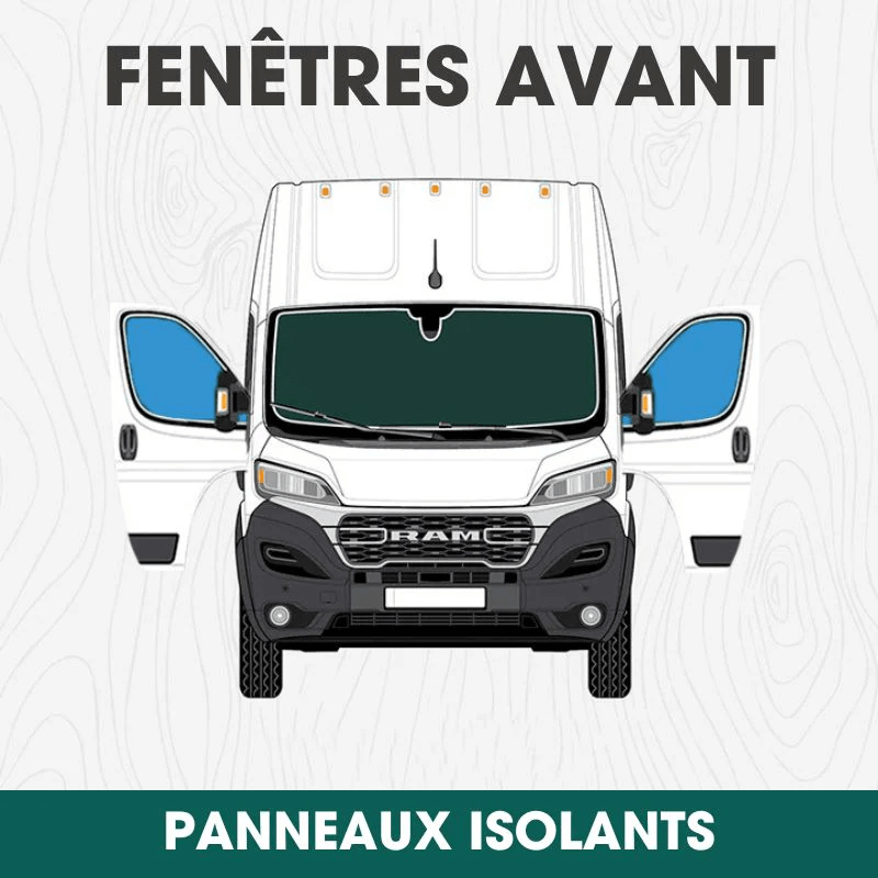 Front Door Window Insulation Panels – Dodge ProMaster